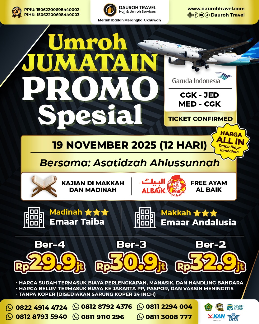 19 nov promo 12 hari