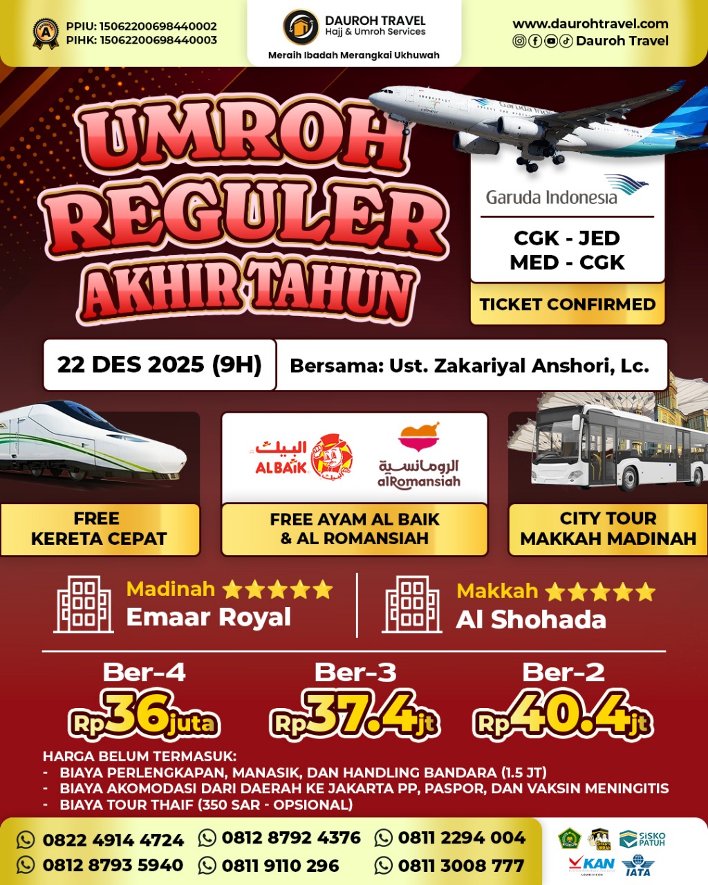 reg akhr thn 22 des