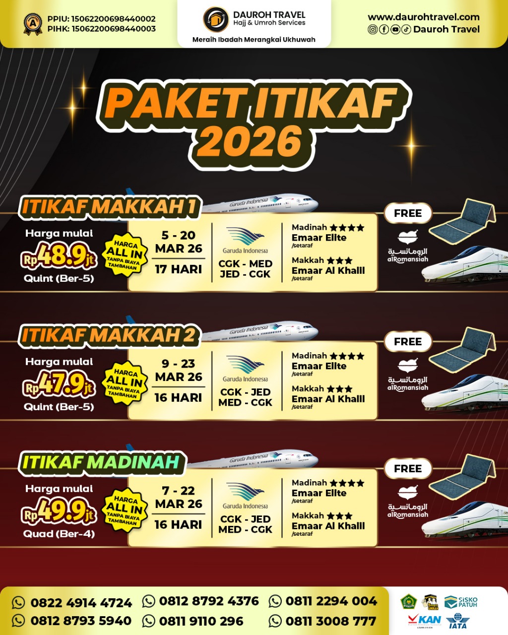 paket itikaf 2026