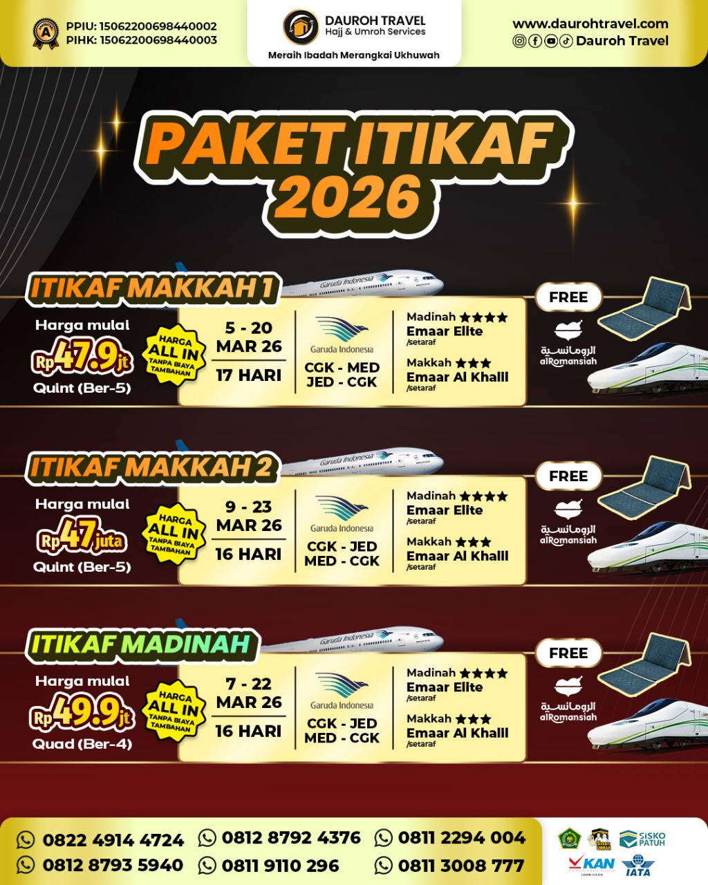 paket itikaf update 2026